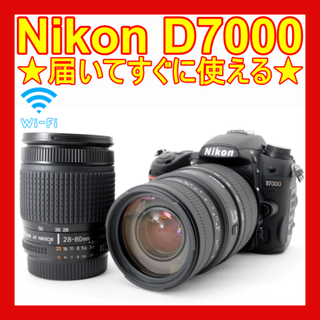 ニコン(Nikon)の❤初心者オススメ❤Wi-FiSD付き❤ニコン D7000❤高画質・高精度AF❤(デジタル一眼)