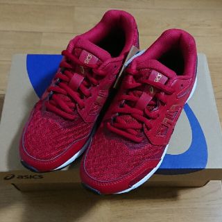 アシックス(asics)の【新品】asics アシックス 運動靴 レーザービーム  21.0cm 赤(スニーカー)