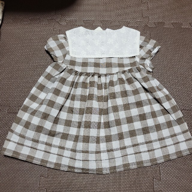 しまむら(シマムラ)のjuo  チェック柄セーラチュニック キッズ/ベビー/マタニティのキッズ服女の子用(90cm~)(ブラウス)の商品写真