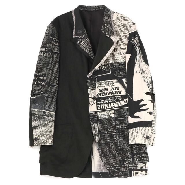 テーラードジャケットyohjiyamamoto2022ss 朝倉優佳 newspaperjacket