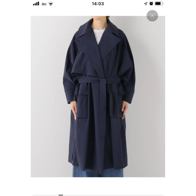 ドゥーズィエムクラス購入ネイビートレンチコート美品 | www.jarussi