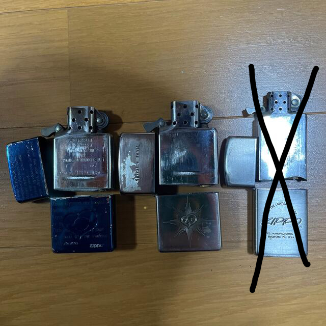 ZIPPO(ジッポー)のzippo 2つ メンズのファッション小物(タバコグッズ)の商品写真