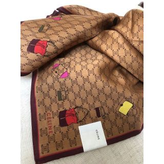 セリーヌ(celine)のセリーヌレア柄◆大人気マカダム＆バッグ柄大判ハンカチミニスカーフ●膝掛け(ハンカチ)