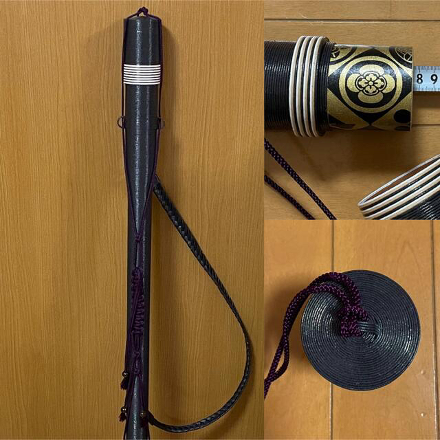 弓道　矢筒   ハンドメイドNo.16(黒)