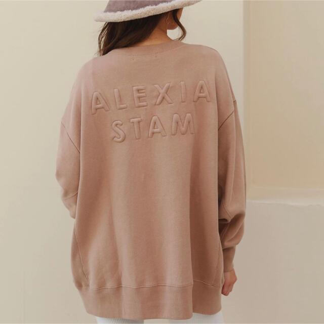 美品★ALEXIASTAM★ロゴスウェット