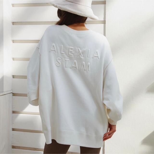 美品★ALEXIASTAM★ロゴスウェット