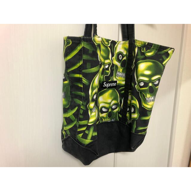 18SS Supreme Skull Pile Denim Tote BAG | www.rashakonkur.ir