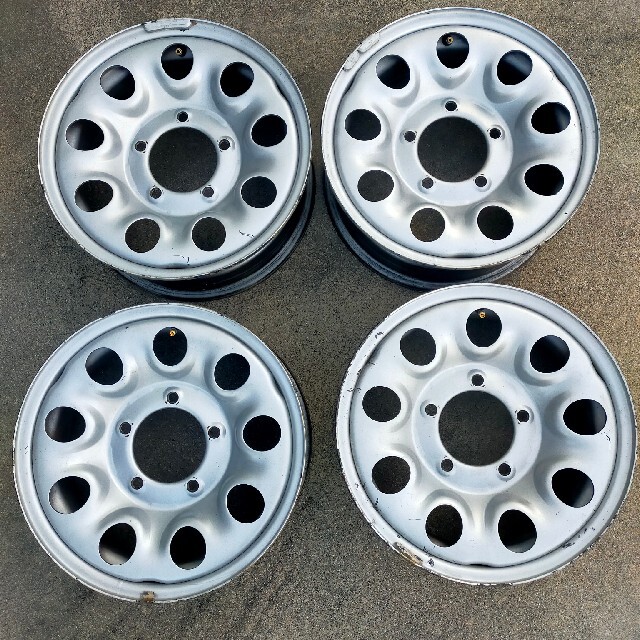 ジムニーシエラ純正スチールホイール4本セットの通販 by ティーラ's