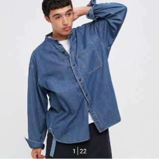 ユニクロ(UNIQLO)のユニクロ　デニムオーバーサイズシャツ(シャツ)