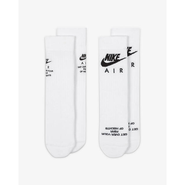 NIKE(ナイキ)の【新品】NIKE U SNKR SOX CREW 2PR - NIKE AIR メンズのレッグウェア(ソックス)の商品写真