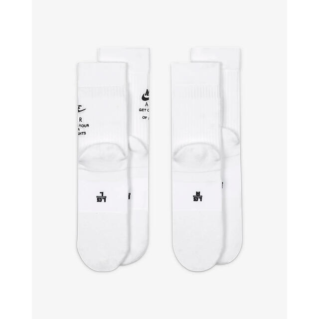 NIKE(ナイキ)の【新品】NIKE U SNKR SOX CREW 2PR - NIKE AIR メンズのレッグウェア(ソックス)の商品写真