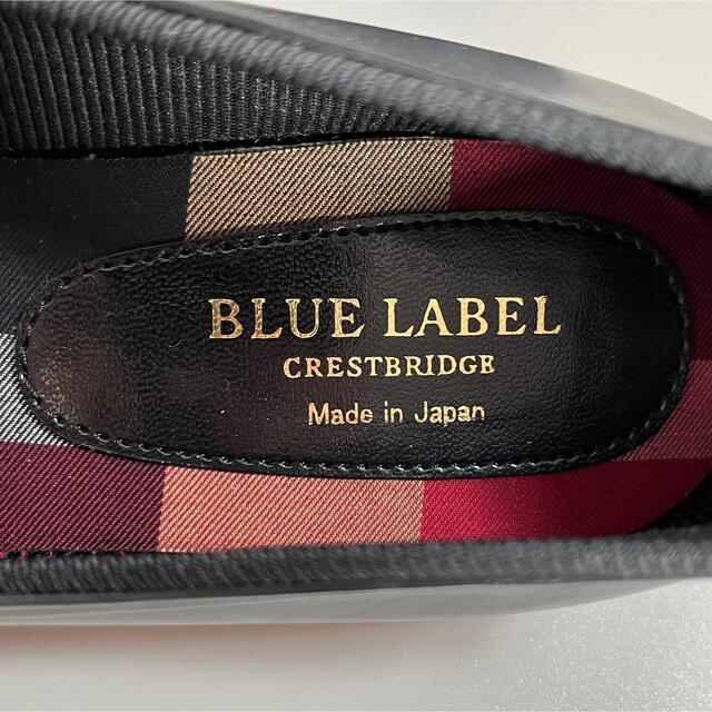 BLUE LABEL CRESTBRIDGE(ブルーレーベルクレストブリッジ)の【美品】ブルーレーベルクレストブリッジ　パンプス　ラバー　チェック　リボン　黒 レディースの靴/シューズ(ハイヒール/パンプス)の商品写真