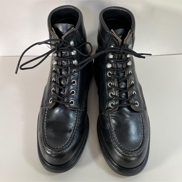 【90s・茶芯】レッド ウィング　8133 モックトゥワークブーツ　ブラック　黒