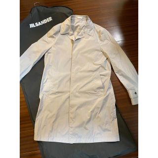 ジルサンダー(Jil Sander)の【新品ほぼ未使用】ジルサンダー　コート　メンズ　ライトグレー(ステンカラーコート)