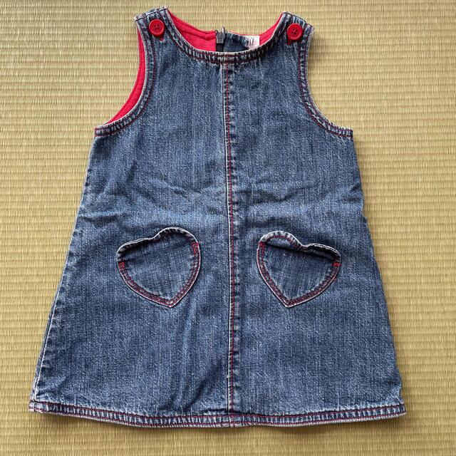 babyGAP(ベビーギャップ)のBaby GAP デニムワンピース　70 キッズ/ベビー/マタニティのベビー服(~85cm)(ワンピース)の商品写真