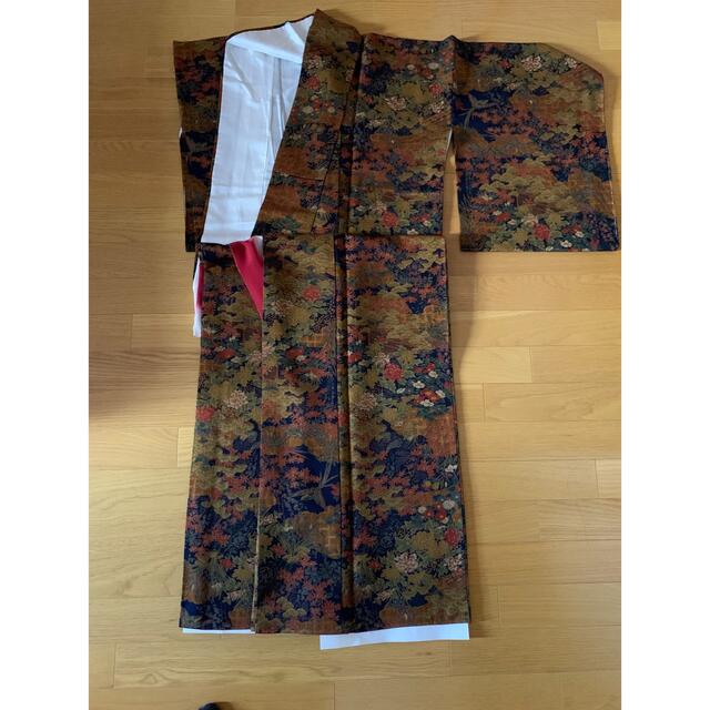幅広約39㎝ 新品未仕立丹後ちりめん正絹友禅小紋-