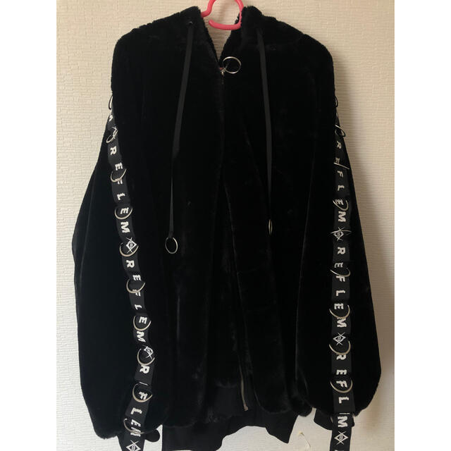 CIVARIZE - reflem レフレム Dカン ロゴテープ ビッグ ファー コート