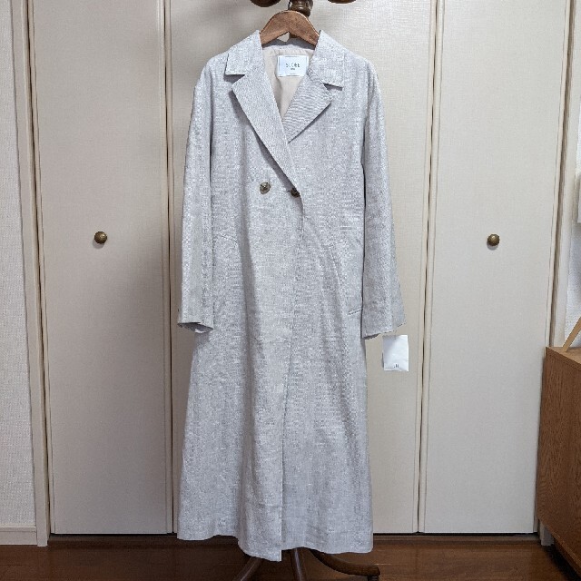 SLOBE IENAベルト付きリネンコート新品