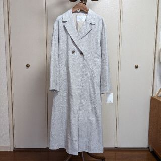 スローブイエナ(SLOBE IENA)のSLOBE IENAベルト付きリネンコート新品(ロングコート)