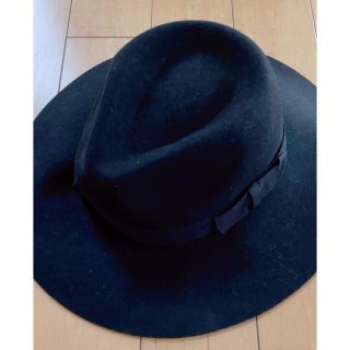 マウジー(moussy)のmoussy マウジー　ハット　帽子　黒(ハット)