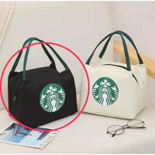 スターバックスコーヒー(Starbucks Coffee)の【スタババッグ 】トートバック 弁当バッグ 小物入れ トートバッグ 黒(ハンドバッグ)