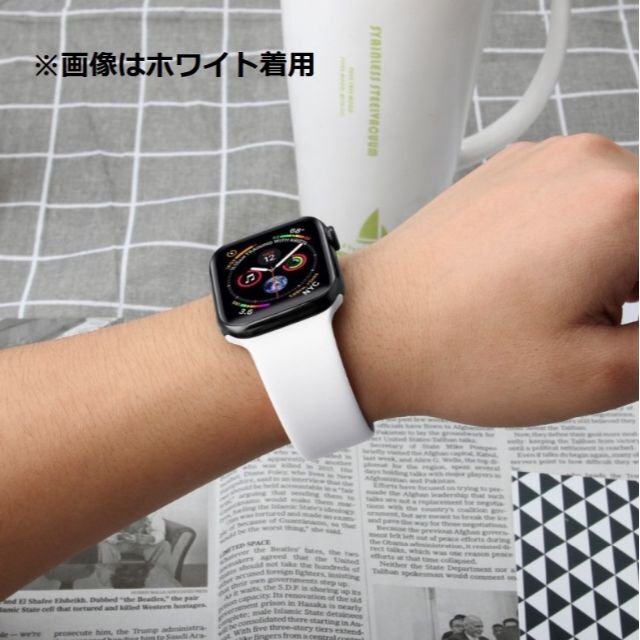 357円 品揃え豊富で Apple Watch スポーツバンド シリコンバンド ホワイト 42㎜対応