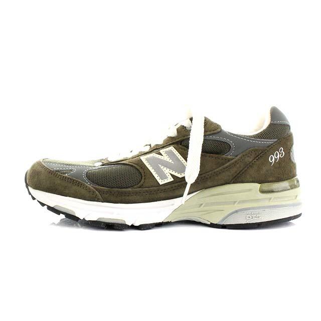 New Balance(ニューバランス)のニューバランス MR993MG スニーカー 25.0cm カーキ 白 メンズの靴/シューズ(スニーカー)の商品写真