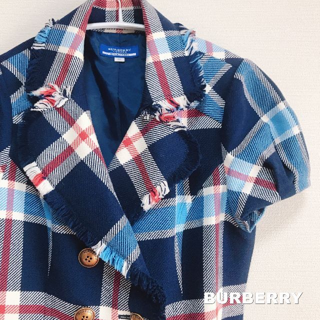 BURBERRY BLUE LABEL(バーバリーブルーレーベル)の【BURBERRY】バーバリー ブルーチェック カットオフ ワンピース レディースのワンピース(ロングワンピース/マキシワンピース)の商品写真