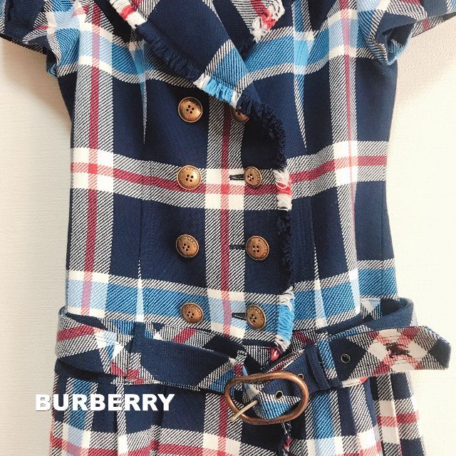 BURBERRY BLUE LABEL(バーバリーブルーレーベル)の【BURBERRY】バーバリー ブルーチェック カットオフ ワンピース レディースのワンピース(ロングワンピース/マキシワンピース)の商品写真