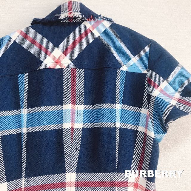 BURBERRY BLUE LABEL(バーバリーブルーレーベル)の【BURBERRY】バーバリー ブルーチェック カットオフ ワンピース レディースのワンピース(ロングワンピース/マキシワンピース)の商品写真