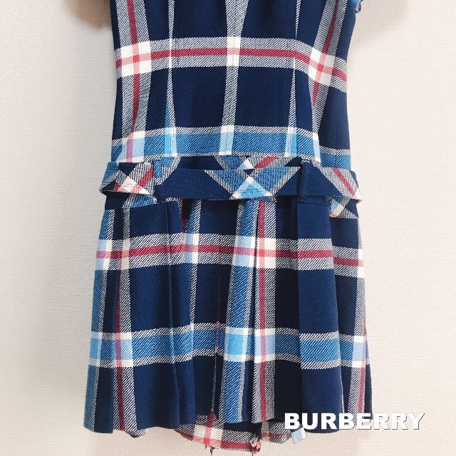 BURBERRY BLUE LABEL(バーバリーブルーレーベル)の【BURBERRY】バーバリー ブルーチェック カットオフ ワンピース レディースのワンピース(ロングワンピース/マキシワンピース)の商品写真