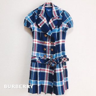 バーバリーブルーレーベル(BURBERRY BLUE LABEL)の【BURBERRY】バーバリー ブルーチェック カットオフ ワンピース(ロングワンピース/マキシワンピース)