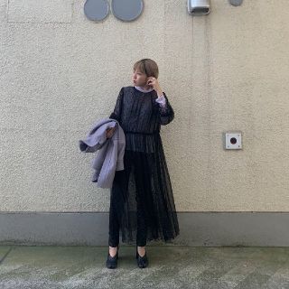 アメリヴィンテージ(Ameri VINTAGE)の【AMERI】完売レアMANY WAY MIX DOT DRESS(ロングワンピース/マキシワンピース)