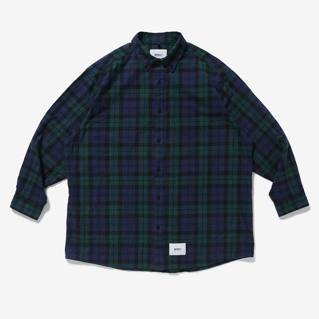 Sサイズ WTAPS 22SS BD 02 LS FLANNEL GREEN