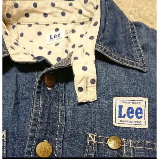 Lee(リー)のLEE デニムワンピース　140 キッズ/ベビー/マタニティのキッズ服女の子用(90cm~)(ジャケット/上着)の商品写真