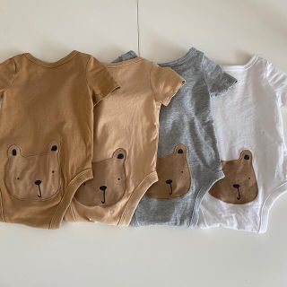 ベビーギャップ(babyGAP)の4枚 半袖ロンパース 0~3ヶ月(ロンパース)