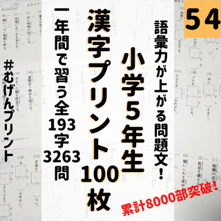 54.小学5年漢字ワーク、がんばる舎、新品、解答、奨学社、小学館、漢字検定、図鑑(語学/参考書)