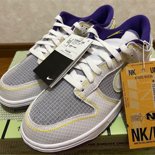 NIKE(ナイキ)のUNION Nike Dunk Low Court Purple メンズの靴/シューズ(スニーカー)の商品写真