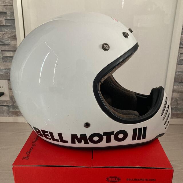配送員設置 BELL 新品 MOTO3 ホワイト復刻版 XLサイズ ヘルメット