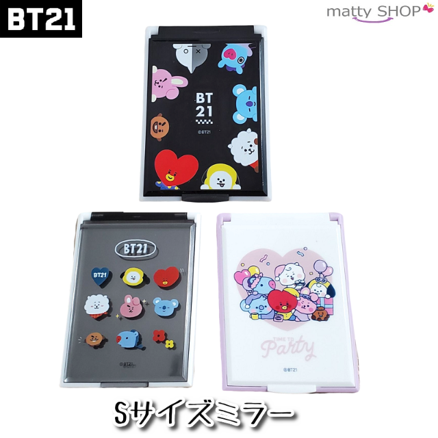 BT21(ビーティーイシビル)のBT21 Sサイズミラー　ブラック エンタメ/ホビーのアニメグッズ(その他)の商品写真