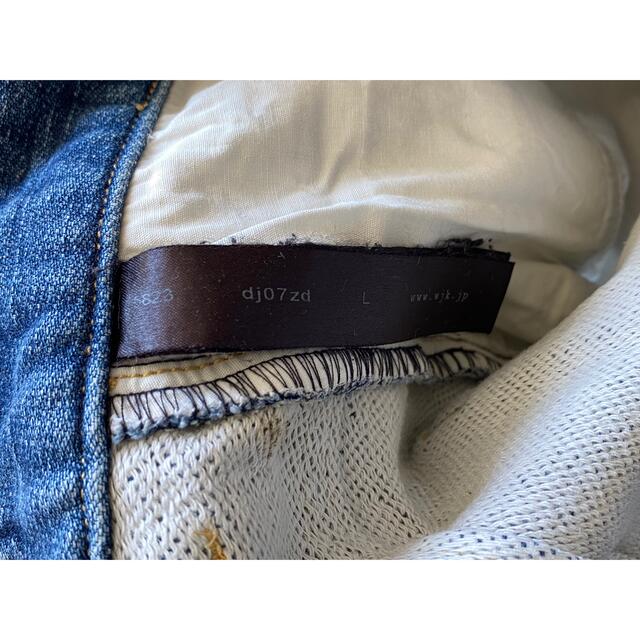 wjk/ストレッチ/ニット/デニム/パンツ/クラッシュ/ジーンズ/L/美品