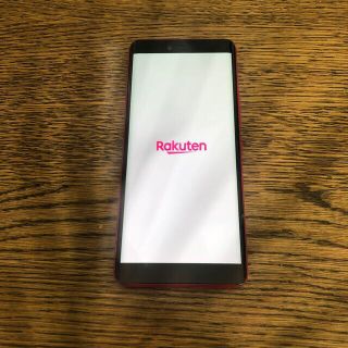 ラクテン(Rakuten)の楽天ハンド　中古　初期化済み　eSIM クリムゾンレッド(スマートフォン本体)