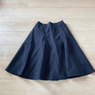 トッコ(tocco)のTocco Closet ネイビー フレアスカート トツコ　トッコ(ひざ丈スカート)