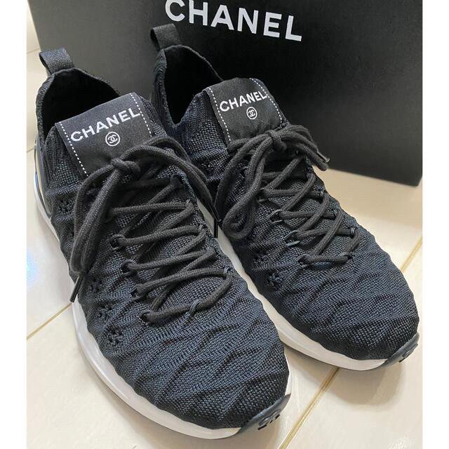 CHANELスニーカー36【23㌢】BLACK