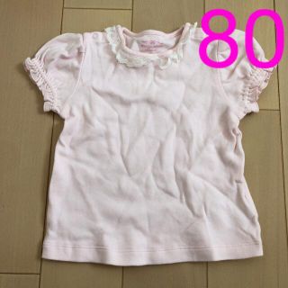 メゾピアノ(mezzo piano)のメゾピアノ✳︎パフスリーブ Tシャツ トップス 80(Ｔシャツ)