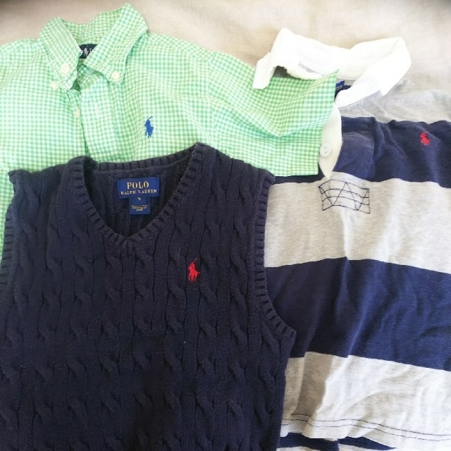 POLO RALPH LAUREN(ポロラルフローレン)の男の子 ラルフローレン 三点セット キッズ/ベビー/マタニティのキッズ服男の子用(90cm~)(Tシャツ/カットソー)の商品写真