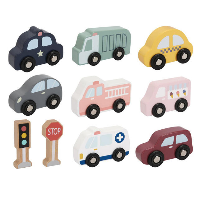 日本未入荷⭐︎STOYストイ車ミニカーセット/男の子クルマおもちゃ知育玩具