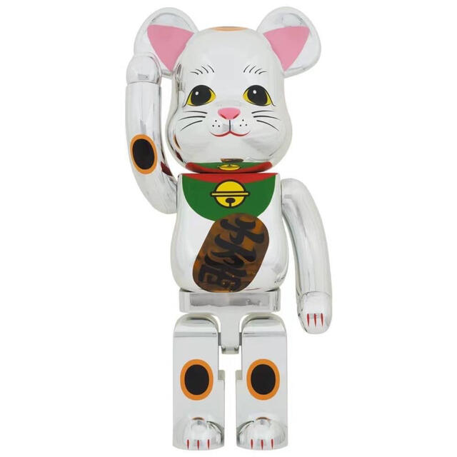 国内外の人気! BE@RBRICK 1000% 発光 銀メッキ 招き猫 【issice】BE@RBRICK - その他