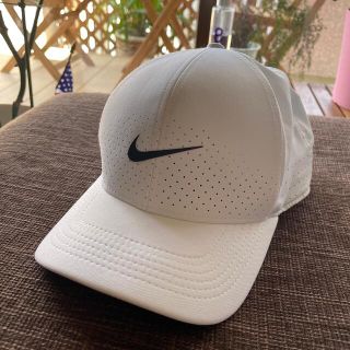 ナイキ(NIKE)のナイキ　白メッシュ帽子(キャップ)