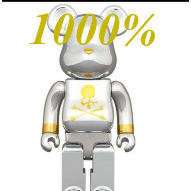 MEDICOM TOY - BE@RBRICK mastermind JAPAN SILVER 1000%の通販 by ...